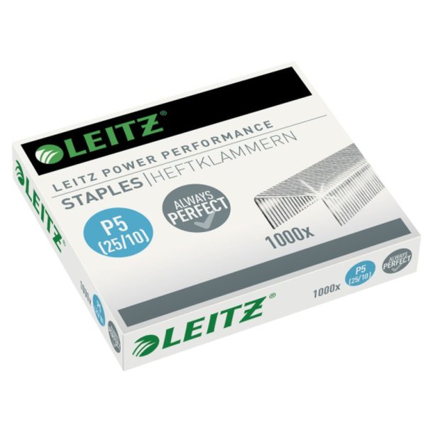 Leitz No. 25 P5 H�fteklammer - 10 mm - 1000 stk. power performance